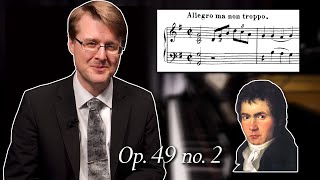 Beethoven quotEASYquot Sonata in G major Op 49 no 2 mvt 1  Analysis [upl. by Ahsilrae]