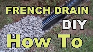 DIY FRENCH DRAIN PROJECT [upl. by Partridge]