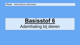VMBO HAVO 2  Verbranding en ademhaling  6 Ademhaling bij dieren  8e editie  MAX [upl. by Mayberry814]