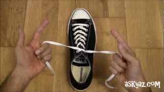 How to tie a Shoe Lace in 1 Second [upl. by Dnalloh]