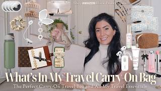 Whats in My Travel CarryOn Bag  All My Travel Essentials  The BEST Travel Bag ✈️ [upl. by Fablan]