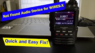 Not Found Audio Device for WIRESX Error  Quick and Easy Remedy  WIRESX Audio Driver Issue [upl. by Amery]