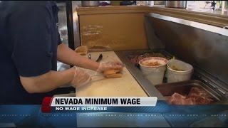 Nevada minimum wage will remain flat in year to come [upl. by Leahcym]