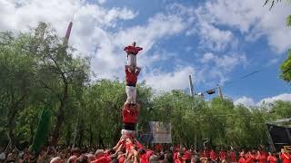 Castellers de Barcelona Pilar de 5  Festa Major del Poblenou [upl. by Darom]