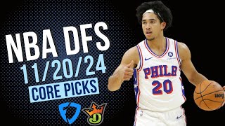 NBA DFS Core Picks 112024  FanDuel and DraftKings [upl. by Eislek]