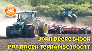 Tillage 2024  John Deere 8400R amp Pöttinger Terradisc 10001T [upl. by Indihar554]