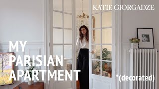 How I decorated my Parisian apartment  House Tour  KATIE GIORGADZE [upl. by Magavern]