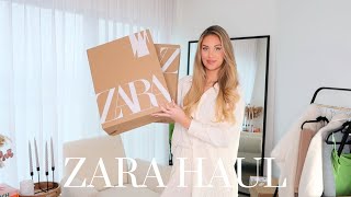 HUGE ZARA HAUL 2024  NEW IN FEBRUARY TRY ON [upl. by Gerfen]