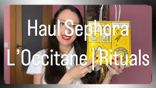 Haul Sephora  L’Occitane  Rituals [upl. by Reyam]