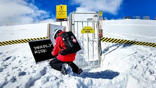 Skipiste wie Militärbereich ⚠️ Gefährlichste SkiAbfahrt Kanadas Delirium Dive [upl. by Erica]