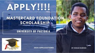 Looking for an Undergraduate scholarship Mastercard Foundation Scholars Program U of Pretoria [upl. by Lalise631]