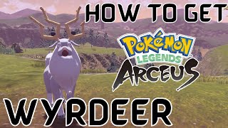 How to Get Wyrdeer in Pokemon Legends Arceus  How to Evolve Stantler Into Wyrdeer in Legends Arceus [upl. by Ahsemed]