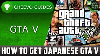 How to Play GTA V Japanese Version  XBOX GAME PASS Extra 1750g [upl. by Yellhsa909]