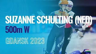 Suzanne SCHULTING NED  Winner  500m W  Gdansk ShortTrackSkating [upl. by Lisha]