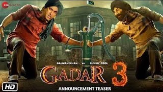 Gadar 3 Official Trailer  Sunny Deol Salman Khan Utkarash Sharma Anil Sharma  gadar3 [upl. by Ayekin]