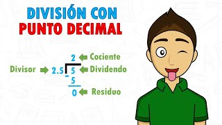 DIVISIÓN CON PUNTO DECIMAL Super Facil  Para principiantes [upl. by Aeniah710]