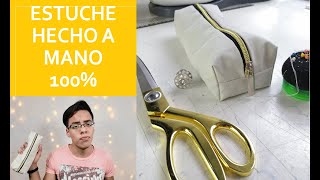 aprende hacer un estuche o lapicera super fácil y completamente a mano [upl. by Iyre79]