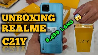 UNBOXING REALME C21Y 4GB RAM 64GB ROM 6490 PESOS LANG  JAYSON PERALTA [upl. by Shifrah]