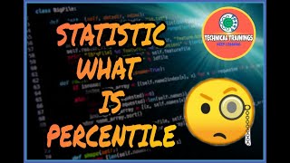 statistic python percentile  what is percentile  percentile kya hai [upl. by Retep]