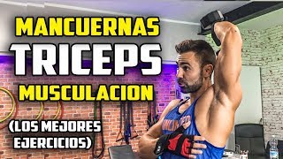 🔴 Los Mejores EJERCICIOS MANCUERNAS TRICEPS  TRICEPS con MANCUERNAS [upl. by Nivart]