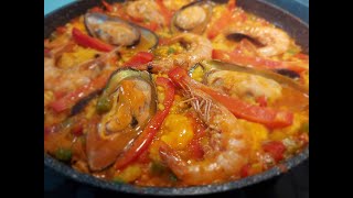 Paella Casera en sartén😋 [upl. by Bronwyn]