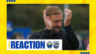 Warrington Town 12 Radcliffe Mark Beesley reaction [upl. by Amikay]