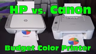 HP 2755e vs Canon Pixma 3520 color ink jet AIO wireless printer [upl. by Nehemiah]