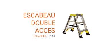 Escabeau double accès  escabeaudirect [upl. by Booma]