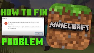 How To Fix Minecraft GLFW Error 65542 Error For PC 2021  How To Fix Minecraft Not Working [upl. by Curtice246]