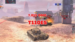 7015 DMG T110E5 WoT Blitz [upl. by Naivart23]