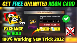 How to Get Unlimited Custom Room Card New Trick 2022  Unlimited Custom kaise milega  Ff room card [upl. by Engelbert]