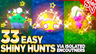 33 EASY Shiny Hunts in Pokemon Scarlet and Violet [upl. by Ramat]