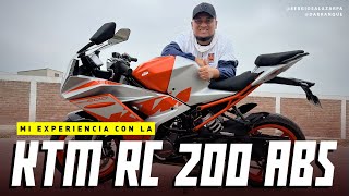 Mi experiencia con la KTM RC 200 ABS [upl. by Lerrej]