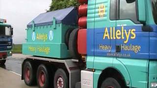 Allelys Heavy Haulage Transformer move part 9 [upl. by Zebada]