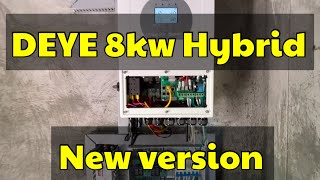 8kw DEYE HYBRID SOLAR POWER INVERTER NEW VERSION  Physical Appearance similar to 5kw andor 6kw [upl. by Ellerihs]