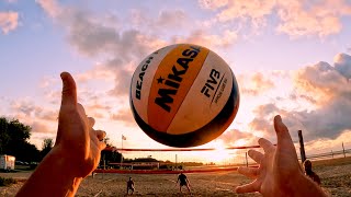 4K GoPro Beach Volleyball  POV Highlights 19 [upl. by Aihsotan]