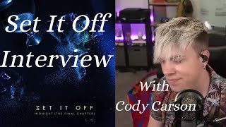 Set it Off Interview Cody Carson on his songwriting process song inspirations NEW ALBUM and more [upl. by Elraet334]