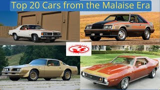 Our Picks for the Top 20 Cars from the Malaise Era 19731987  Do you agree with our list [upl. by Settera]