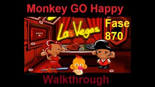 Walkthrough Monkey GO Happy Fase 870Herbie the Race Car in Las Vegas Theme [upl. by Nalniuq]