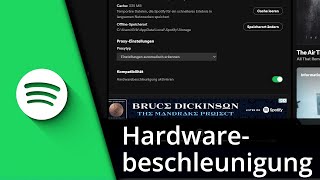 Spotify Hardwarebeschleunigung deaktivieren ✅ Tutorial [upl. by Gustavus]