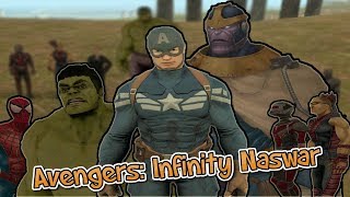 Avengers Infinity Naswar In Pakistan  Ft ComicsByMajid as Thanos [upl. by Noynek]