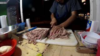 tutorial de como partir carne para tacos efectivo [upl. by Cohette]