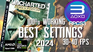 UNCHARTED 1 DRAKES FORTUNE RPCS3 BEST SETTINGS 2024  RYZEN 5 3600  RTX 2060  SMOOTH GAMEPLAY [upl. by Brigette]