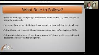 ARQ Finalized IRA Legislation on Inherited IRAs video [upl. by Adnilreh]