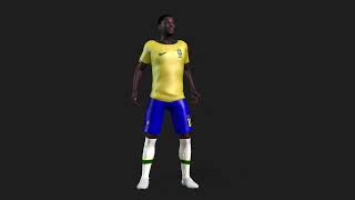 Belle the Football player 3D Rigged model [upl. by Regnij463]