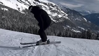 Skiing in Laax 🇨🇭 with Basil Weber [upl. by Gayner859]