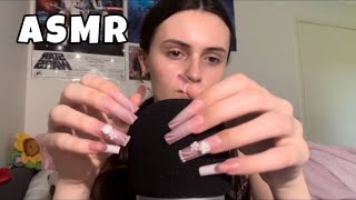 ASMR Slow Mic Scratching NO TALKING Foam Cover  Bare Mic Scratching Nail Sounds Looped Video [upl. by Nnylyar846]