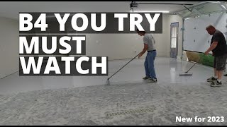 DIY Epoxy Coating for Your Garage Floor REMARKABLE [upl. by Mafala]