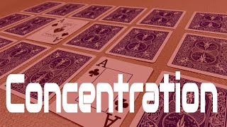 How to Play Concentration  a memory matching card game [upl. by Netsyrc]