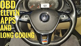 OBDELEVEN PRO ON VOLKSWAGEN  POLO  6C6R  MK5  APPS AND LONG COADING [upl. by Wilton46]